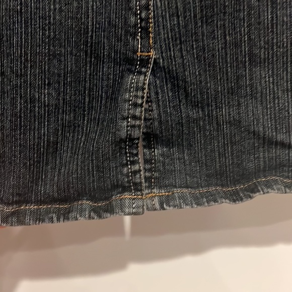 Faded Glory Skirt Stretch Black Denim Size 4 - Picture 4 of 8